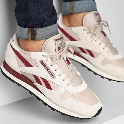 Reebok Classic Leather Men’s Athletic Sneaker Training Shoe Wheat Trainer #525 - Görsel 1