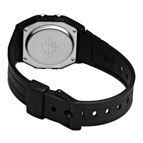 Casio Men's Watch Classic Alarm Chrono Digital Dial Black Resin Strap F91W-1 - Görsel 2
