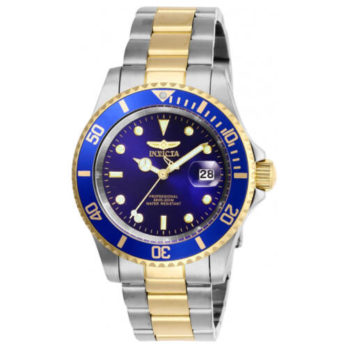 Invicta Men's Watch Pro Diver Quartz Blue Dial Yellow Two Tone Bracelet 26972 - Görsel 1