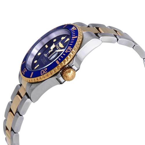 Invicta Men's Watch Pro Diver Quartz Blue Dial Yellow Two Tone Bracelet 26972 - Görsel 3