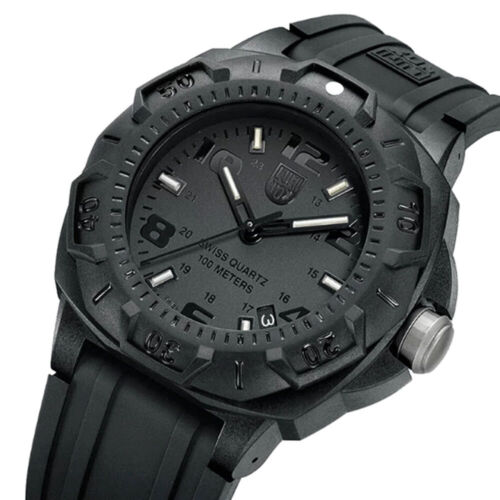 Luminox Men's Watch Sentry 0200 Series Quartz Black Rubber Strap 0201.BO - Görsel 3