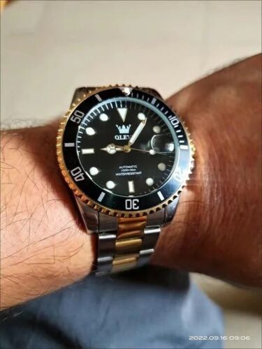 OLEVS Men Automatic Watch Luxury Waterproof Stainless steel Mechanical Watches - Görsel 4