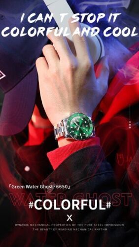 OLEVS Men Automatic Watch Luxury Waterproof Stainless steel Mechanical Watches - Görsel 10
