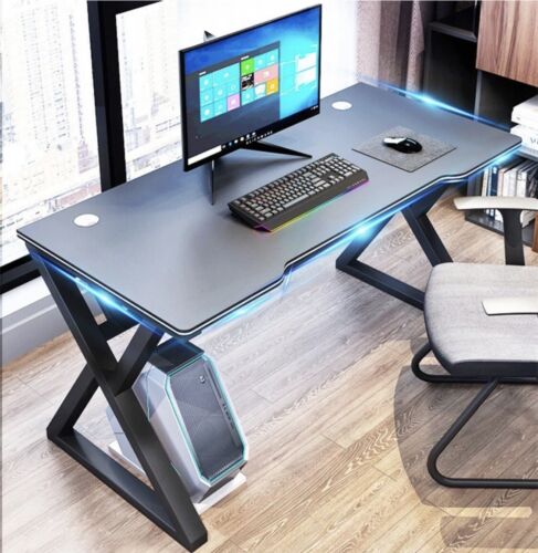 Homcom 920-013 Computer Desk Home Office Workstation - Black - Görsel 1