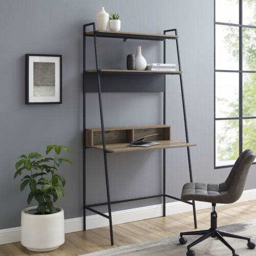 santiago walnut pedestal desk - Görsel 1