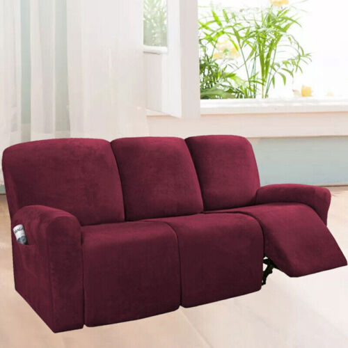 1/2/3/4 seater sofa Couch Cover Furniture Protector Removable Armrest Slipcovers - Görsel 2
