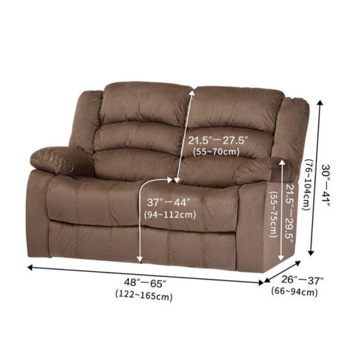 1/2/3/4 seater sofa Couch Cover Furniture Protector Removable Armrest Slipcovers - Görsel 5