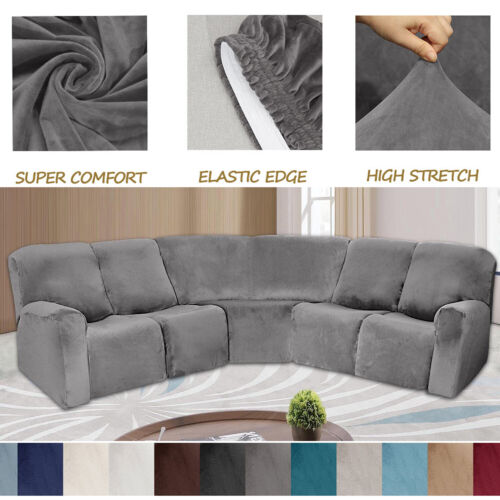 Recliner Chair Cover Reversible Recline Sofa Slipcover Furniture Protector - Görsel 3