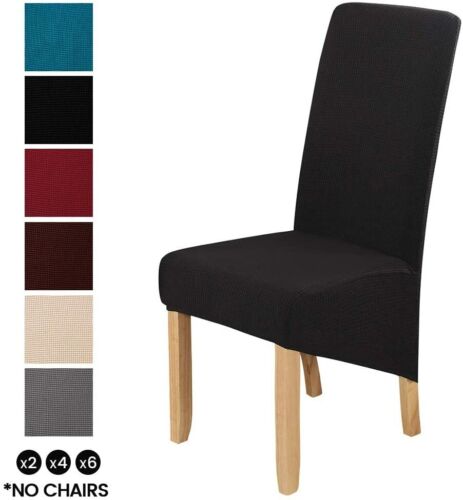XL Size High Back Chair Cover Polar Fleece Seat Cover for Dinning Hotel Banquet - Görsel 2