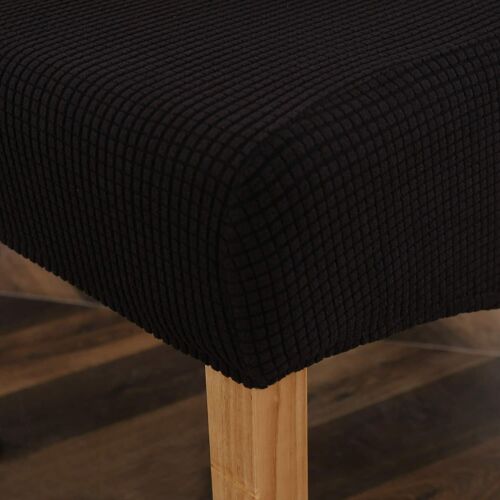 XL Size High Back Chair Cover Polar Fleece Seat Cover for Dinning Hotel Banquet - Görsel 5