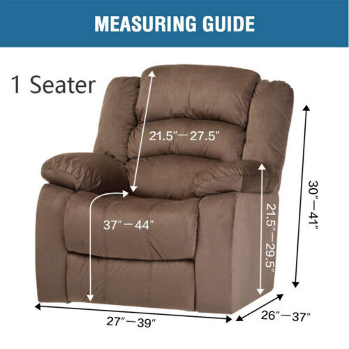WaterProof 4 Piece Stretch Recliner Covers Living Room Recliner Chair Slipcovers - Görsel 4