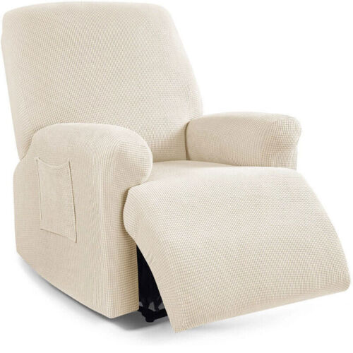 WaterProof 4 Piece Stretch Recliner Covers Living Room Recliner Chair Slipcovers - Görsel 8