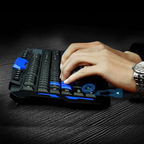 2.4G Gaming Multimedia Cordless Keyboard Wireless Optical Mouse Nano Receiver - Görsel 12