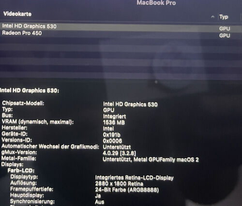 Apple Macbook Pro 15,4 Zoll 16GB RAM/256GB SSD - Görsel 3