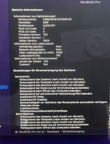 Apple Macbook Pro 15,4 Zoll 16GB RAM/256GB SSD - Görsel 7