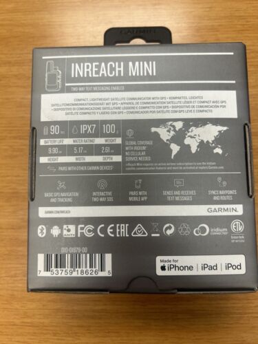 Garmin inReach Mini Satellite GPS Communicator - Black/Orange (010-01879-00) - Görsel 2