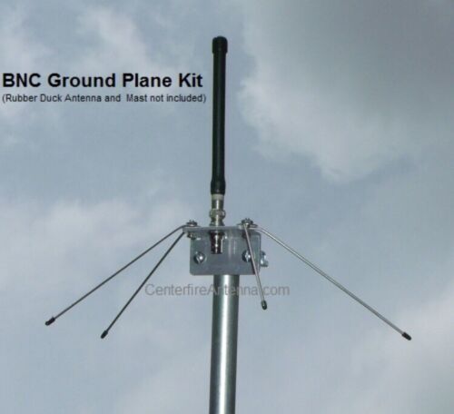 BNC Antenna Ground Plane Kit - Converts Rubber Duck Antenna To A Base Station - Görsel 1