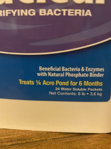 Airmax PondClear Water Clarifying Bacteria 8 Pounds 24 Packets NEW Unopened - Görsel 3