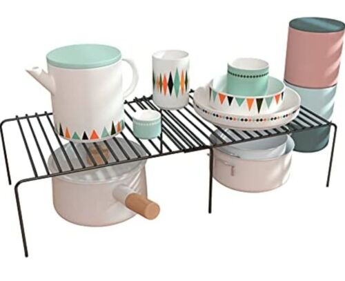 Kitchen Racking 2 Tiers Expandable for Storage Stacking Or Display - Görsel 3