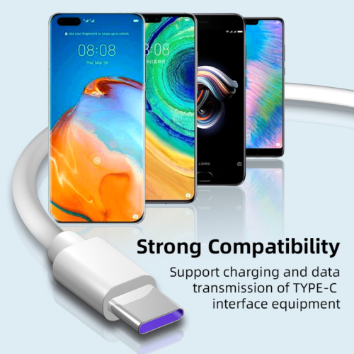 5A Fast Charging USB C Cable Phone Charger Data Micro USB Type C Cable HUAWEI - Görsel 7