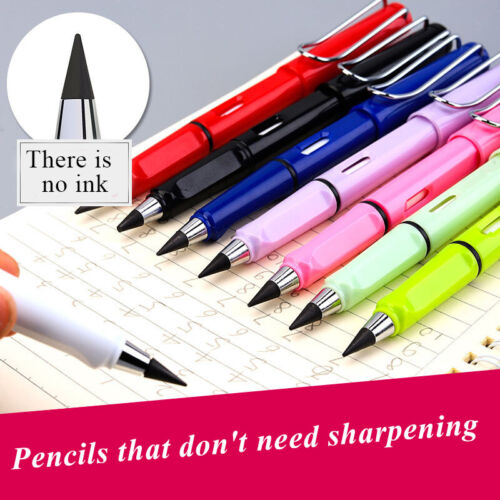 Office Everlasting Pencil Eternal Inkless Unlimited Writing Painting Sketch Pen - Görsel 3