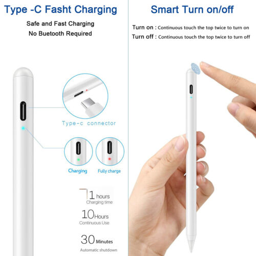 Stylus Pen For Apple Pencil iPad 10th /9/7/8//Air 3rd/4th/Mini 6/5/Pro 11&12.9'' - Görsel 7