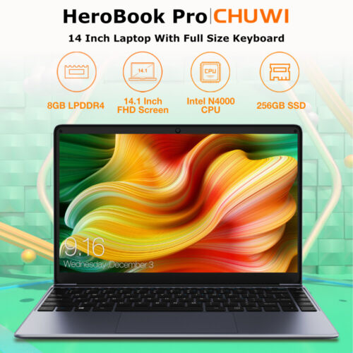 NEW CHUWI Ultra Thin 14.1" FHD Intel Celeron N4000 256GB SSD 8GB RAM Windows 11H - Görsel 3