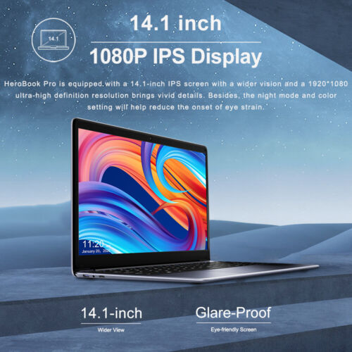 NEW CHUWI Ultra Thin 14.1" FHD Intel Celeron N4000 256GB SSD 8GB RAM Windows 11H - Görsel 6