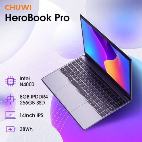 NEW CHUWI Ultra Thin 14.1" FHD Intel Celeron N4000 256GB SSD 8GB RAM Windows 11H - Görsel 10