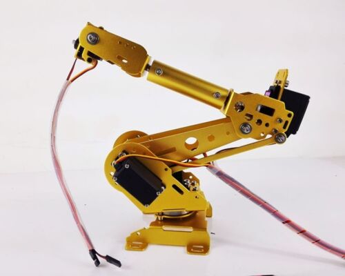 6 Axis Robot Arm ABB Industrial Mechanical Free Manipulator + Servos Unassembled - Görsel 3