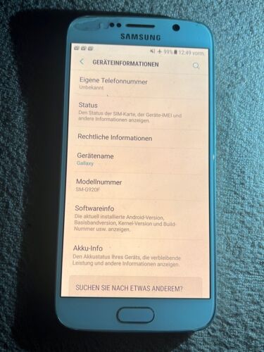 SAMSUNG Galaxy S6 SM-G920F - 32GB - Weiß (Ohne Simlock)
