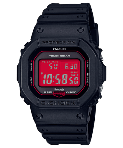 CASIO G-SHOCK Black & Red GW-B5600AR-1 Solar Radio Men's Watch New in Box - Görsel 9