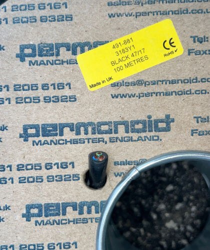 CABLE 3-CORE 3183Y BLACK 10A 70-12439 *100 METERS* BLACK 47/17 - Görsel 5