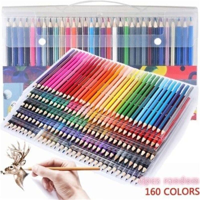 160 Colors Drawing Color Pencil Professionals Artist Pencils Painting Drawing AU - Görsel 1