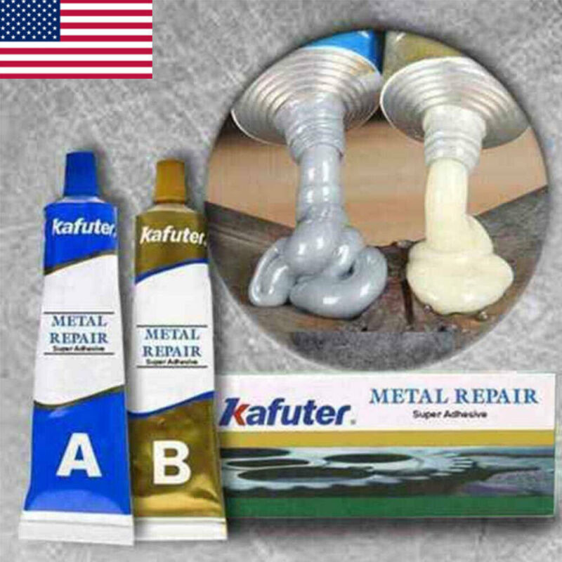 USA 2Pcs Kafuter 60g Industrial Heat Resistance Cold Weld Metal Repair Paste Set - Görsel 1