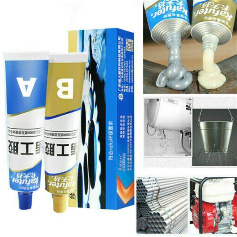 USA 2Pcs Kafuter 60g Industrial Heat Resistance Cold Weld Metal Repair Paste Set - Görsel 4