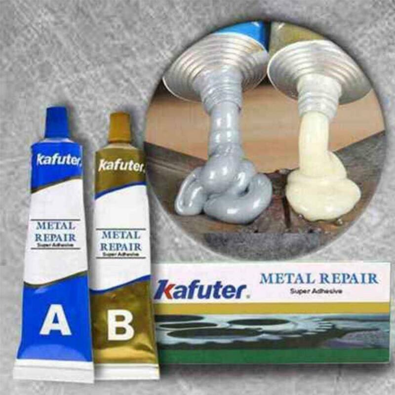 USA 2Pcs Kafuter 60g Industrial Heat Resistance Cold Weld Metal Repair Paste Set - Görsel 10