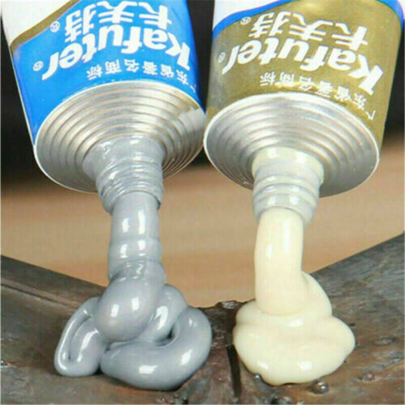 2x Industrie Hitzebeständigkeit Kaltver Metall Reparatur Paste Kleber Gel B & A - Görsel 4