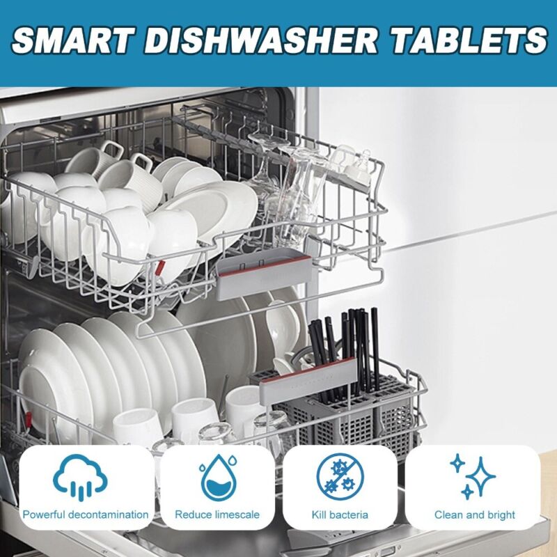 Cleaning Detergent Tablets Strong Oil Stain Removal Dishwasher Cleaner - Görsel 7