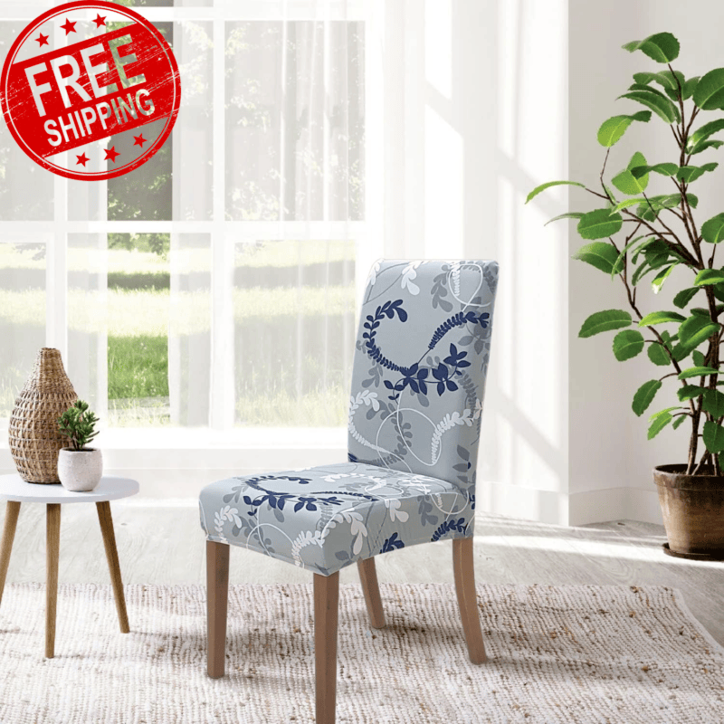 Chair Covers for Dining Room 6 Pack, Stretch Dining Chair Cover, Washable Spande - Görsel 4