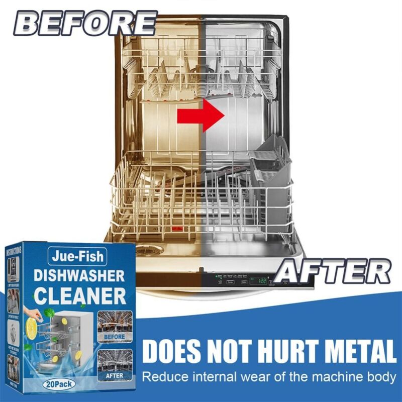 Cleaning Tools Detergent Tablets Strong Oil Stain Dishwasher Cleaner Removal - Görsel 6