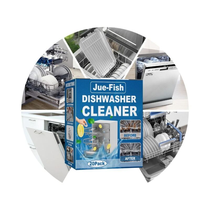 Cleaning Tools Detergent Tablets Strong Oil Stain Dishwasher Cleaner Removal - Görsel 8