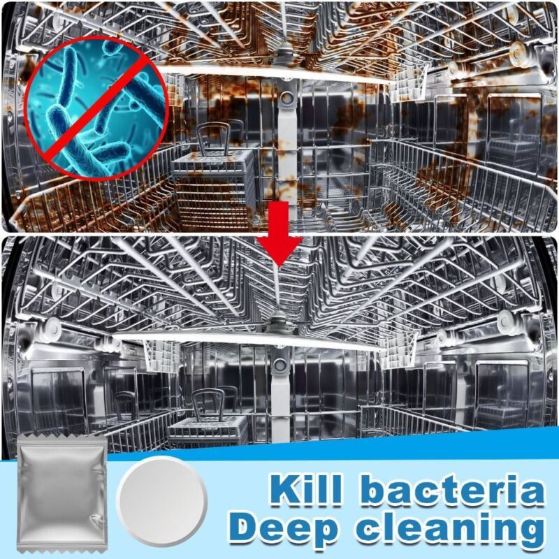 Tools Cleaning Detergent Tablets Removal Strong Oil Stain Dishwasher Cleaner - Görsel 5