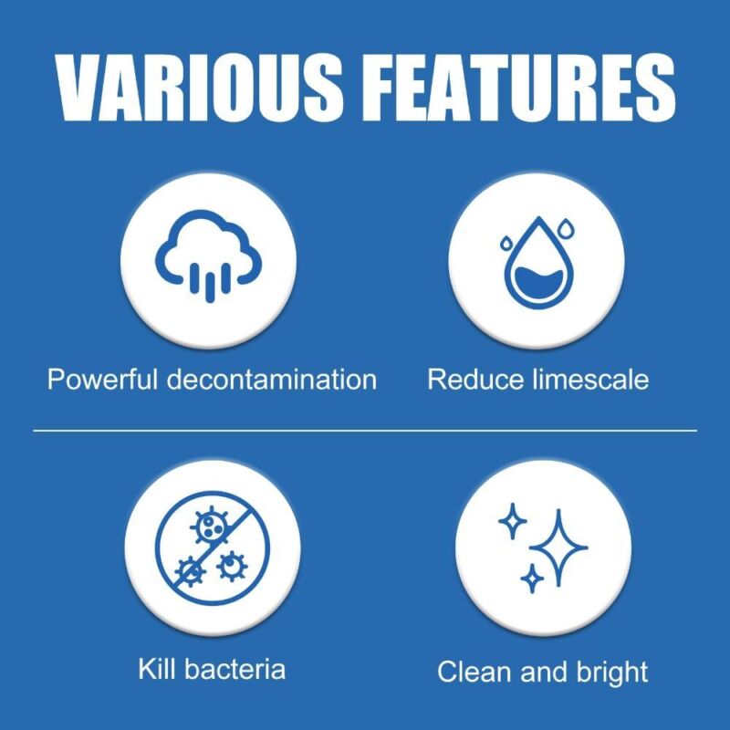 Tools Cleaning Detergent Tablets Removal Strong Oil Stain Dishwasher Cleaner - Görsel 6