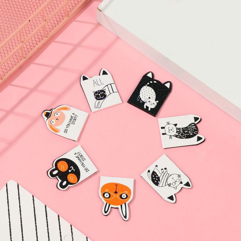 School Office Supply Page Clip Magnetic Bookmarks Magnet Book Mark Page Markers - Görsel 5