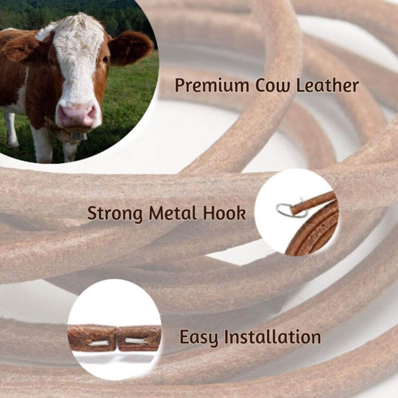 72" 183cm Leather Belt Antique Treadle Parts + Hook For Singer Sewing  Machine - Görsel 8