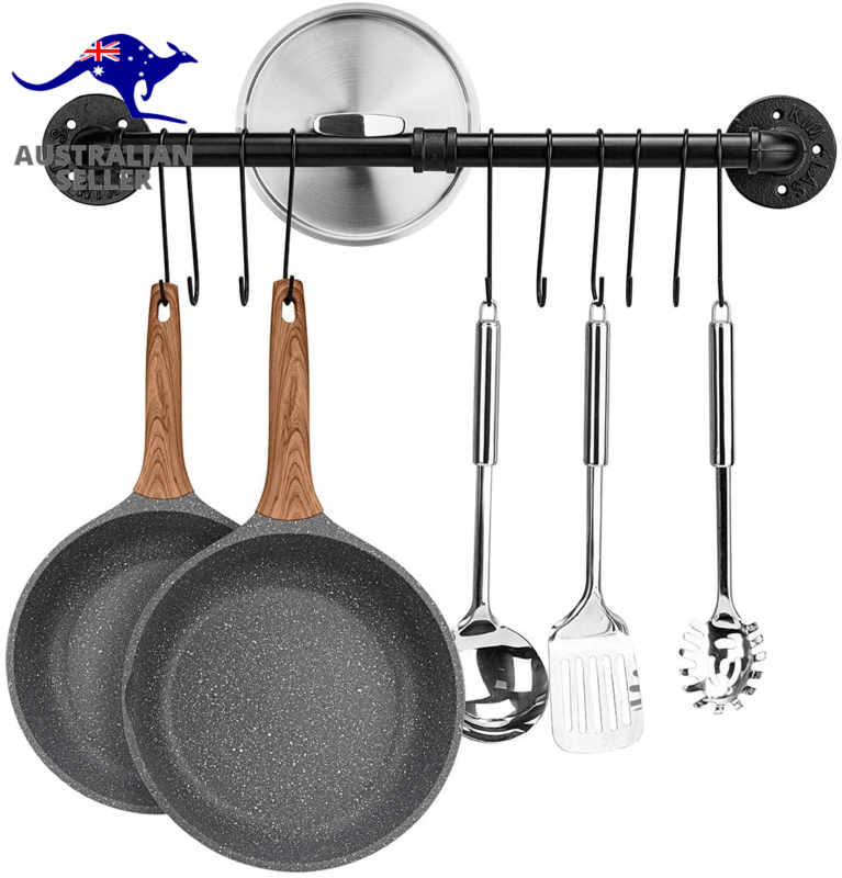 Kitchen Pot Pan Storage Rack Organizer Wall Mounted Kitchen Utensils Organizer - Görsel 1