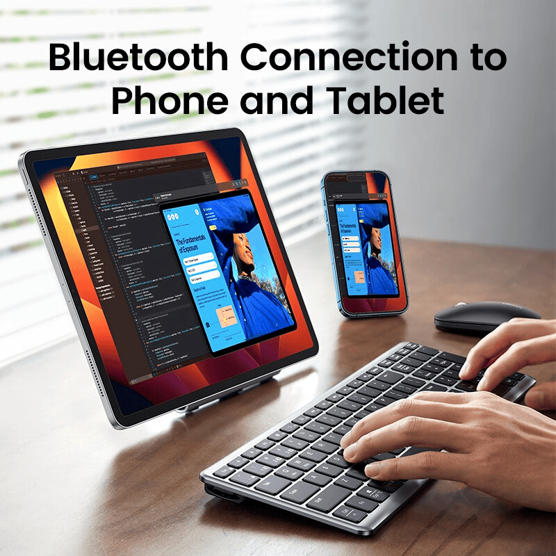 UGREEN Keyboard Wireless Bluetooth 5.0 2.4G Russian Korean English 99 Keys - Görsel 6