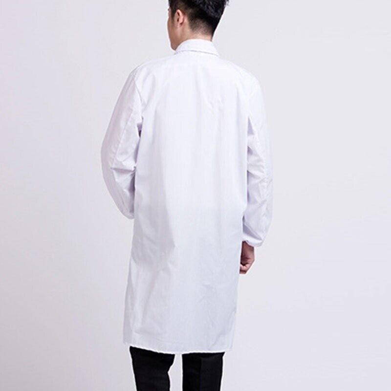 Mens Womens Lab Coats Medical Services Uniform Nurse Doctor White Work Clothes - Görsel 12