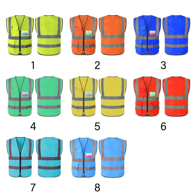 Multi-pockets Safety Jacket Colorful Working Clothes  Universal - Görsel 2